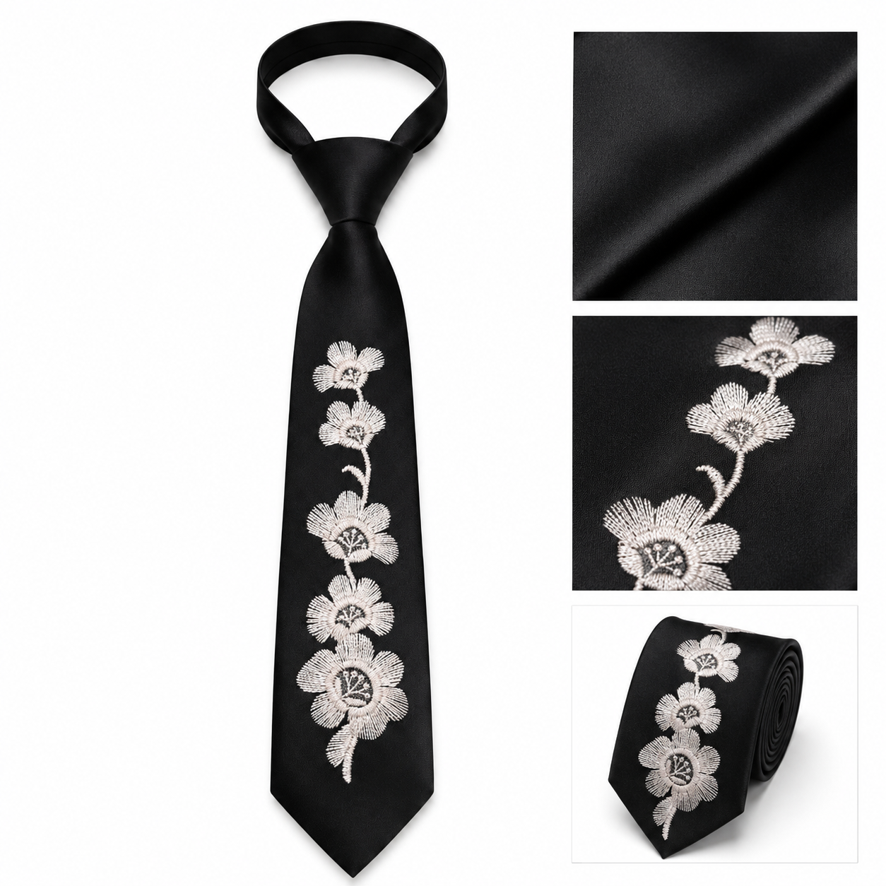 Corbata Bordada