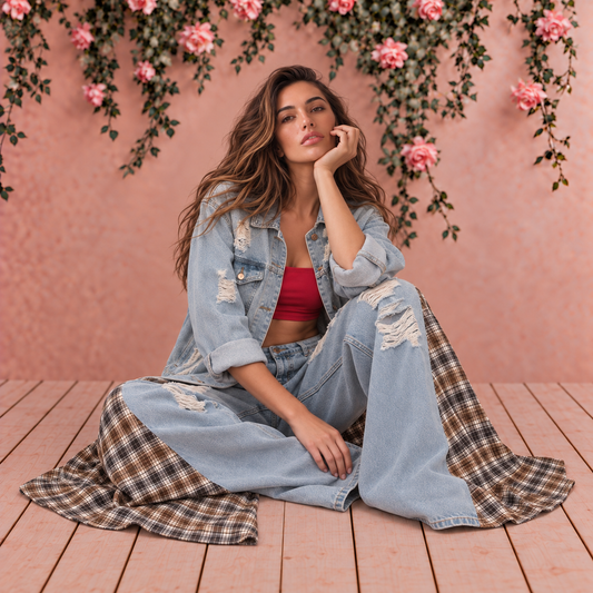 Campera Denim Unisex "Soy una persona con las dudas muy claras"
