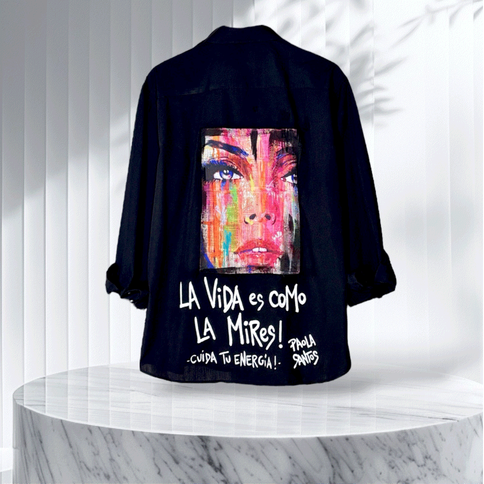 Camisa Popelina Oversize – La vida es como la mires