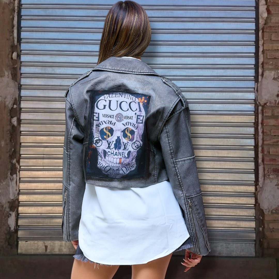 Campera de cuero vegano