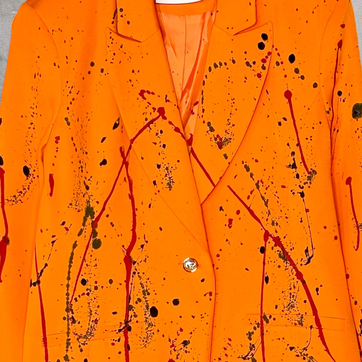 Blazer “La Vida que Queres” pintado a mano