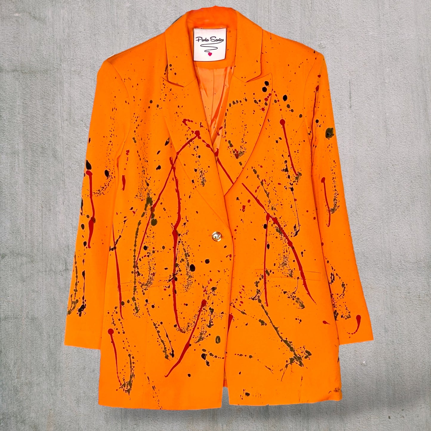 Blazer “La Vida que Queres” pintado a mano