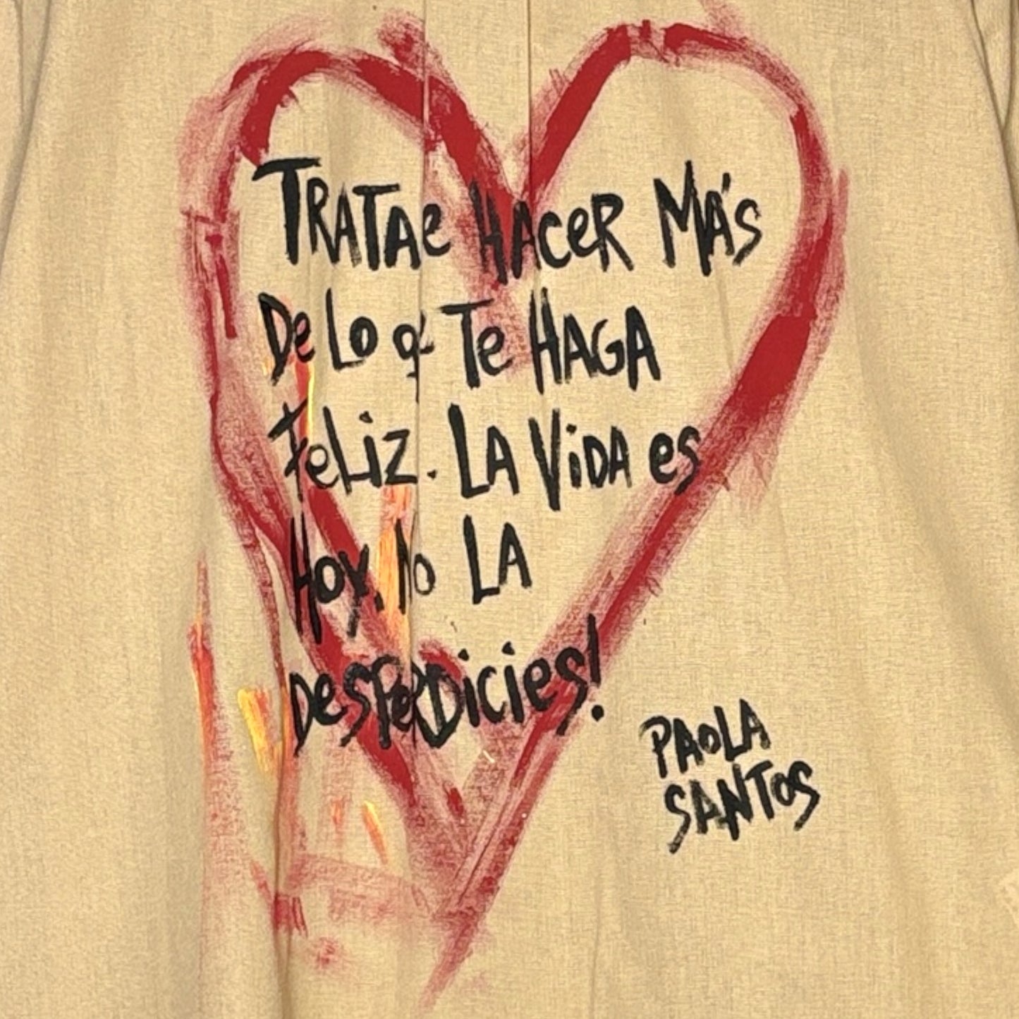 Camisa oversize lino y algodón – “Hacé más de lo que te haga feliz”