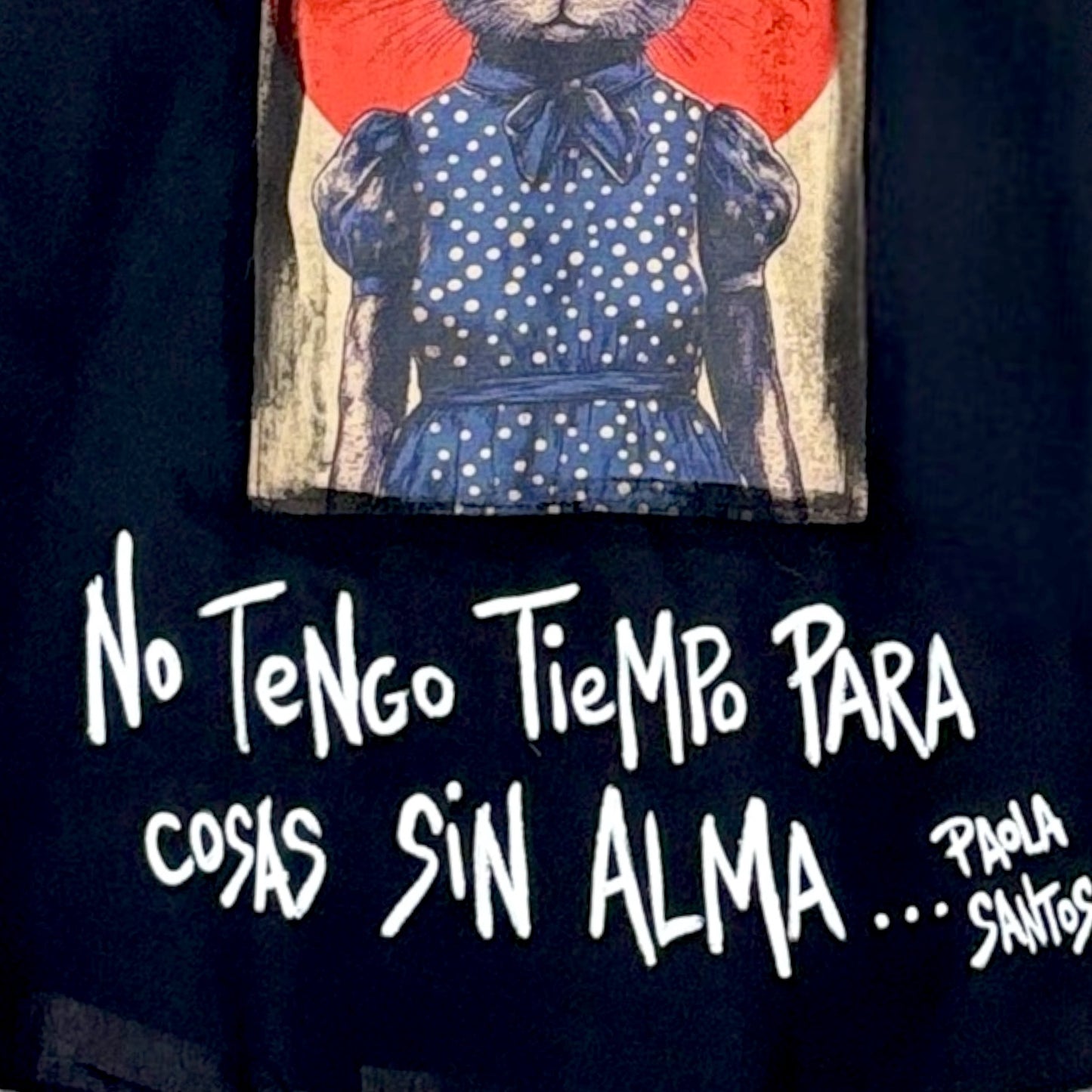 Camisa popelina negra – “No tengo tiempo para cosas sin alma”