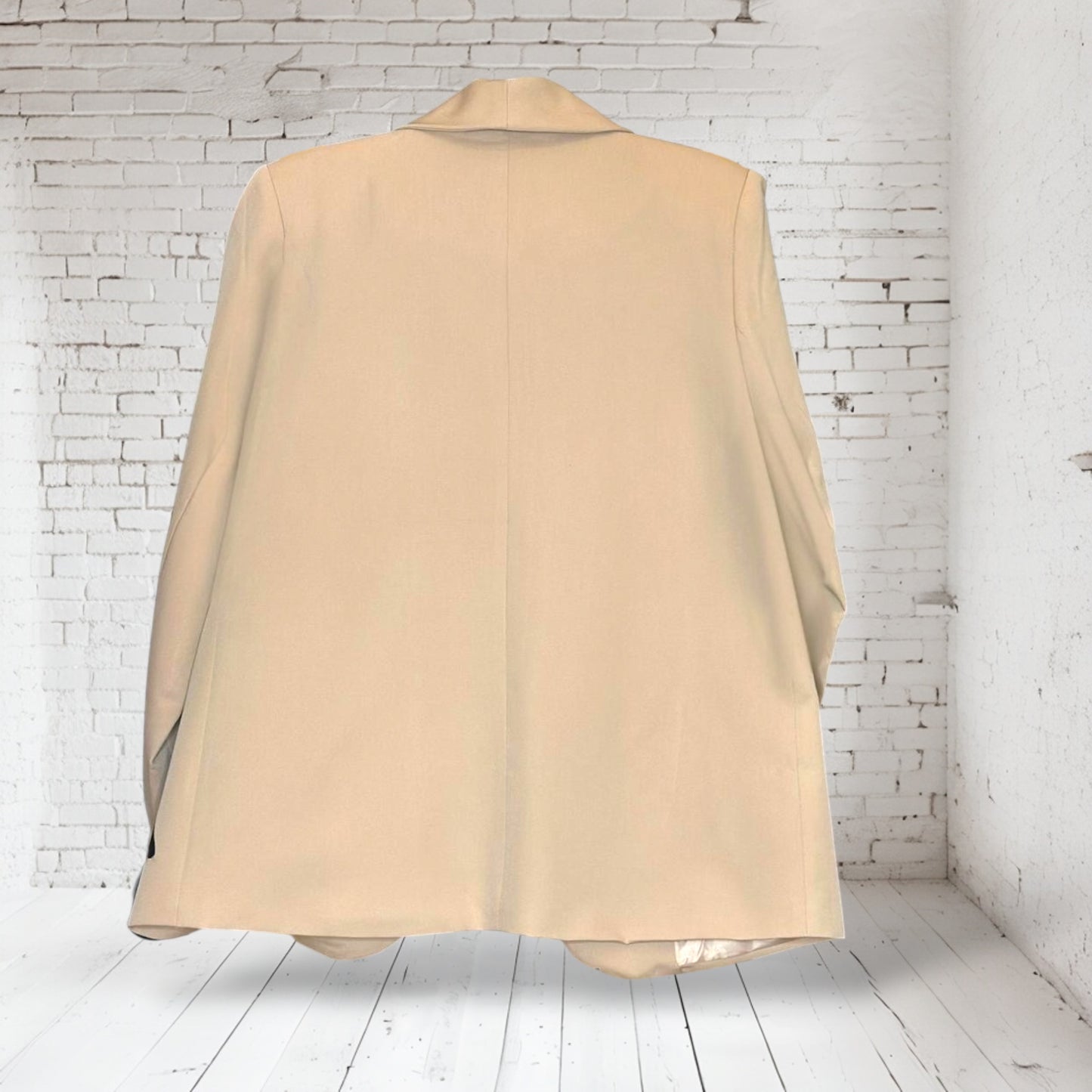 Blazer Beige Intervenido “+AMOR”