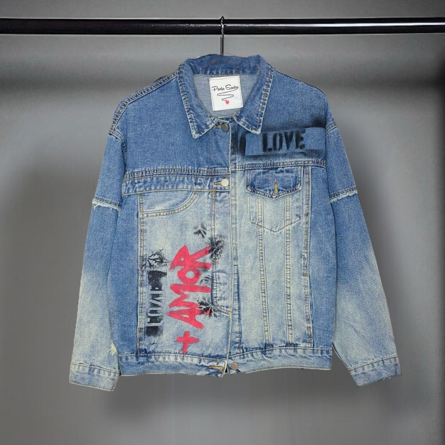 Campera intervenida "Viví a tu manera"