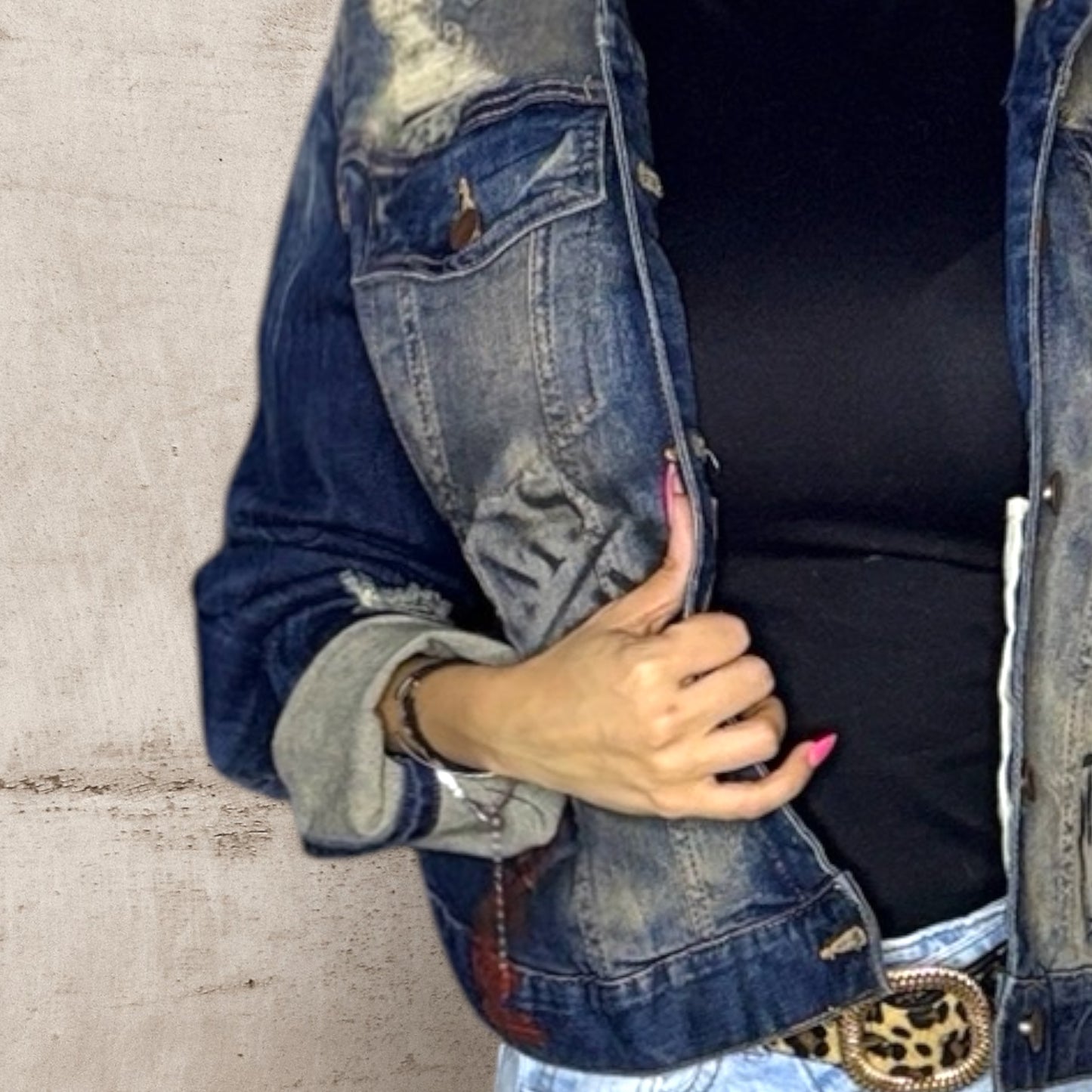 Campera intervenida “No te rindas ahora” – Paola Santos