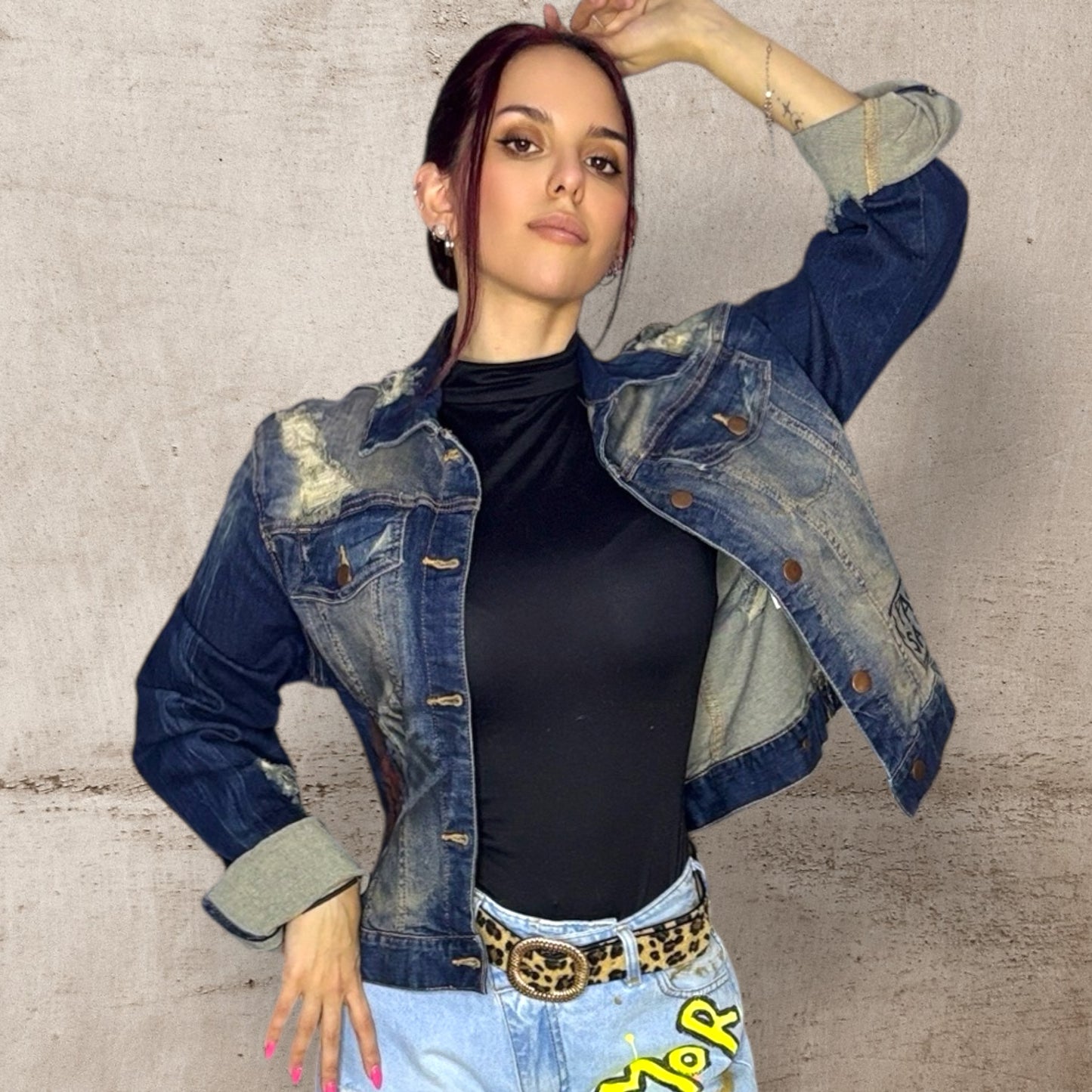 Campera intervenida “No te rindas ahora” – Paola Santos
