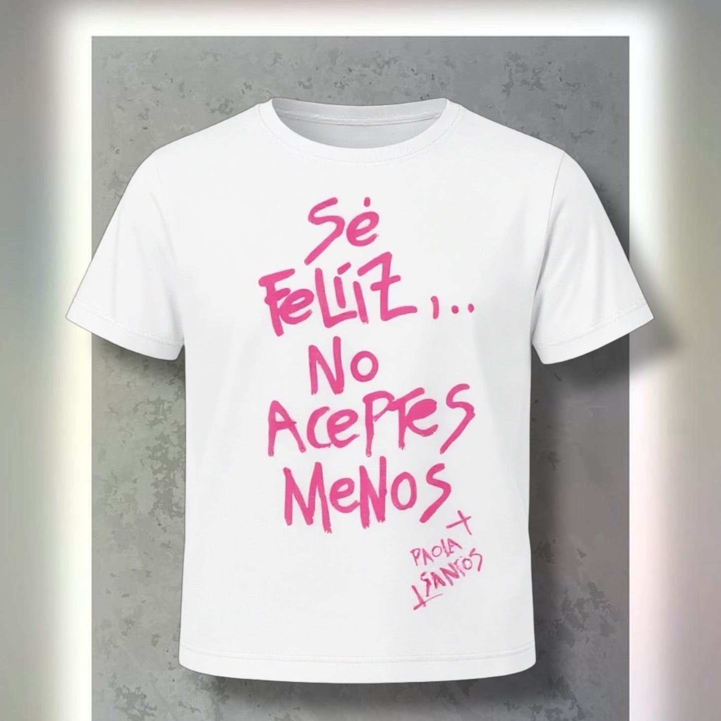 💗 Remera “Sé feliz” – Kids