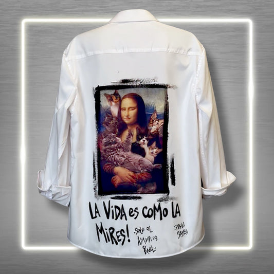 CAMISA “LA VIDA ES COMO LA MIRES”