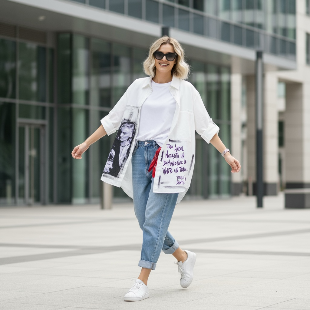 🖤 CAMISA OVERSIZE – COLECCIÓN ICONOS