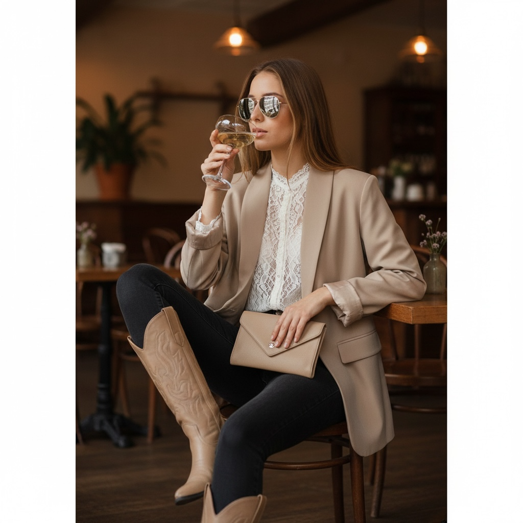 Blazer beige "Vivila como se te de la gana"