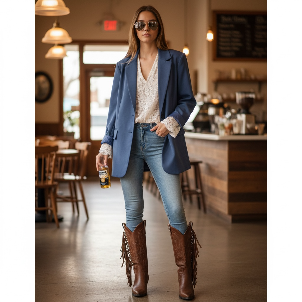 Blazer beige "El universo te abre camino