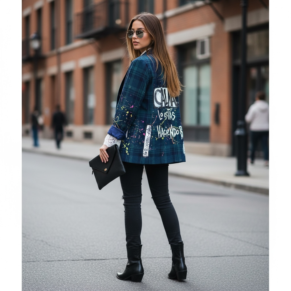 🖤 Blazer Escocés "Calma"