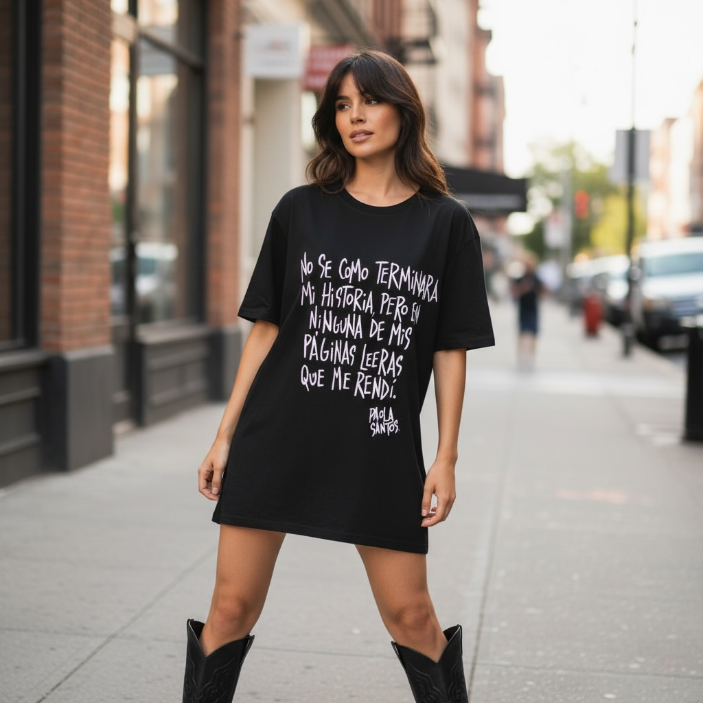 Remerón de Algodón Premium- "No sé como terminará mi historia, pero en ninguna de mis páginas leerás que me rendí"