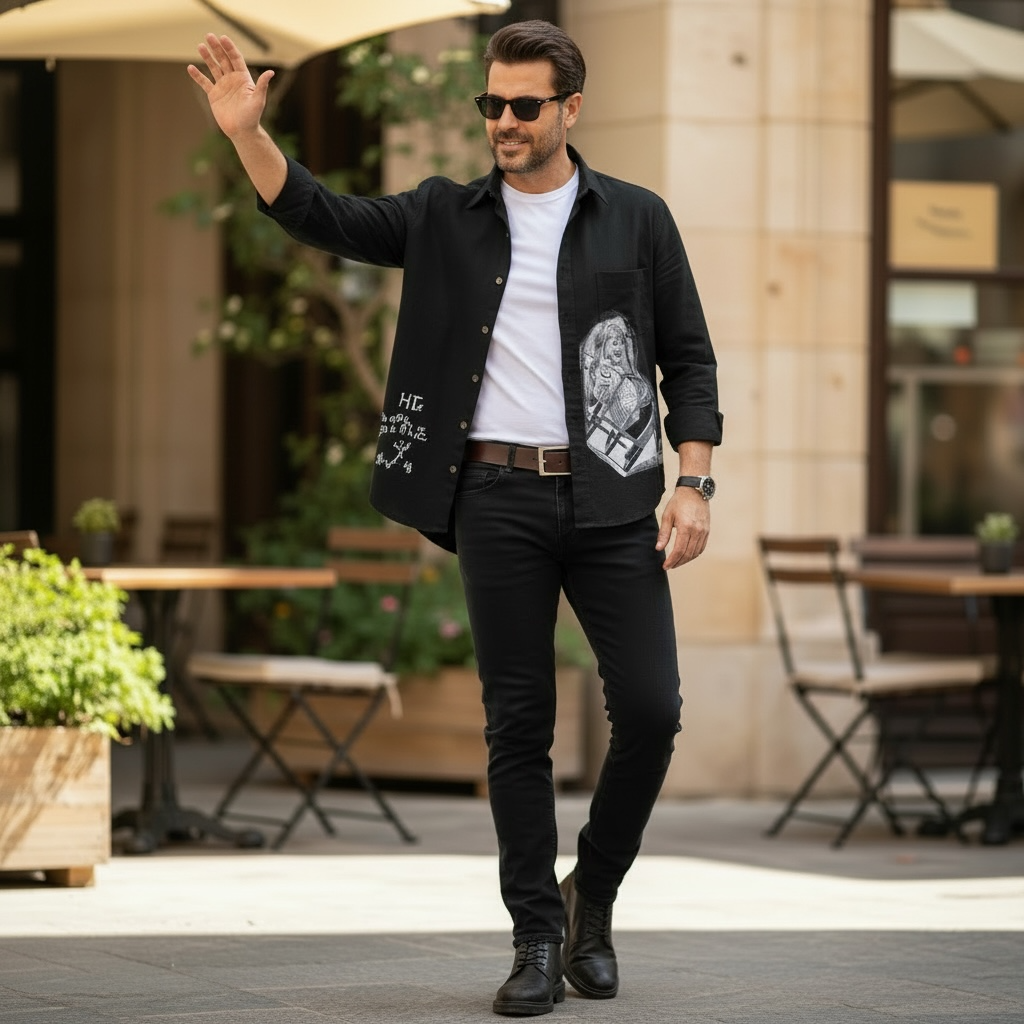 Camisa de Denim Liviano "Quién fue que te dijo que no podías?"