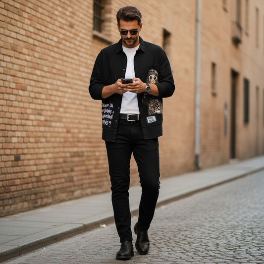 Camisa de Denim Liviano "Estás teniendo la vida que querés o la que quieren los demás?"