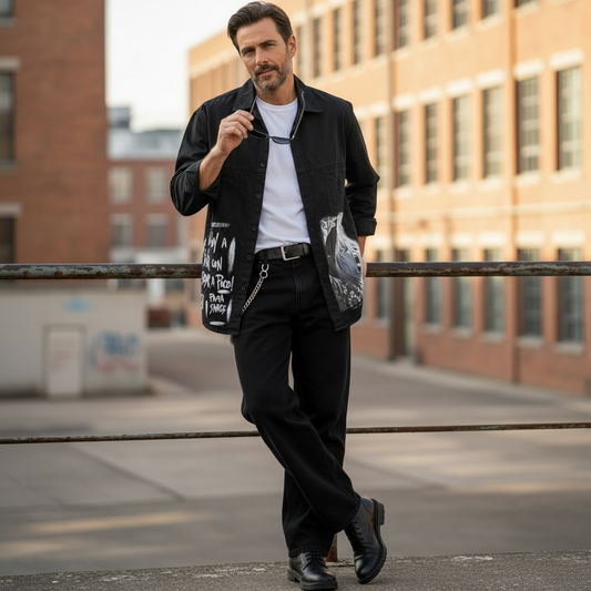 Camisa de Denim Liviano "No voy a vivir con sabor a poco"