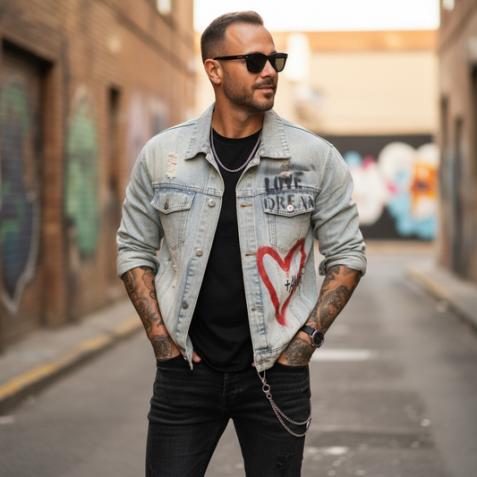 Campera de Jean Unisex - "La vida es demasiado corta para vivirla como quieren los demás"
