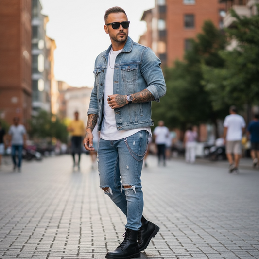 Campera de Jean Unisex - "La vida es muy corta, vivíla como fucking se te dé la gana"
