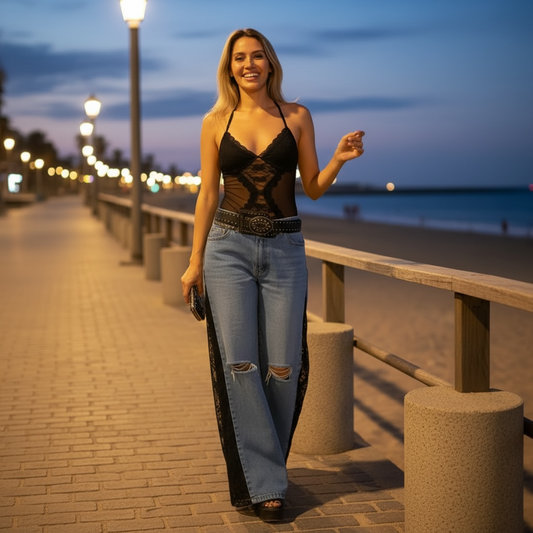 Jean Wide Leg Asimétrico