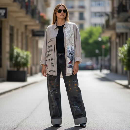 Camisa Lino Unisex - "El mundo necesita más gente que ame lo que hace"