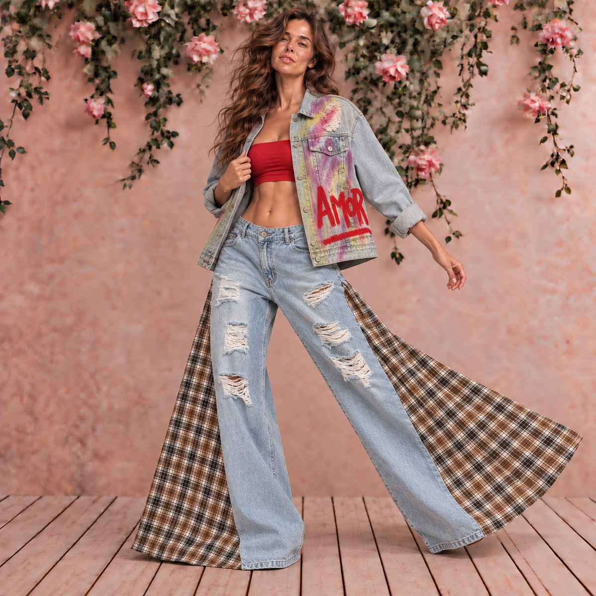 Campera Unisex intervenida  "Para portarse mal, hay que saber con quién"