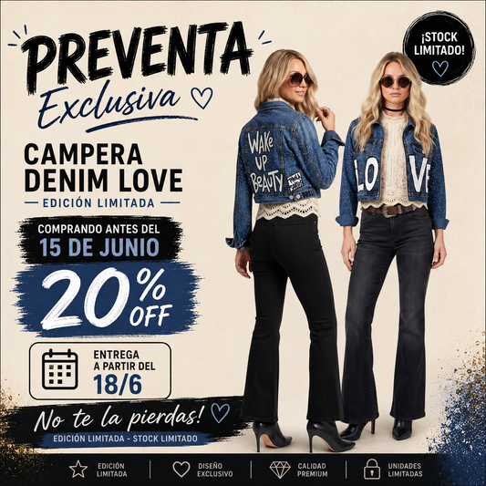 Campera Denim Love – PREVENTA