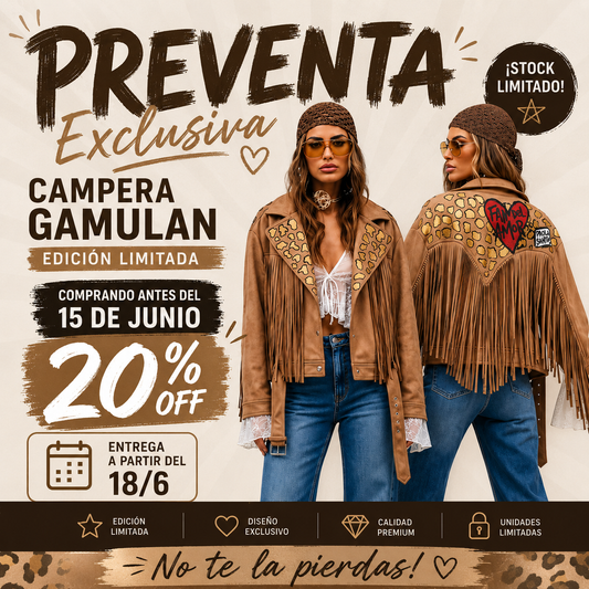 Campera Agamuzada "Fan del Amor"- PREVENTA
