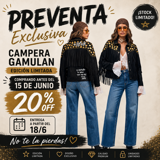 Campera Agamuzada "Es momento de darlo todo por vos"- PREVENTA