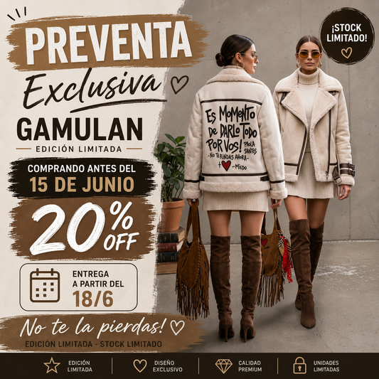 Gamulán "Es Momento de Darlo Todo por Vos" – PREVENTA!