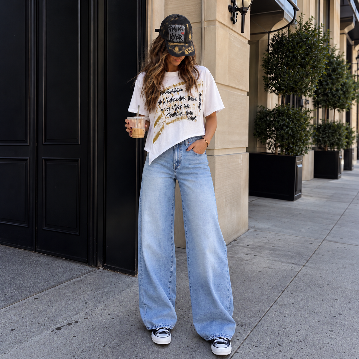 Remera Cropped Blanca | "Va a funcionar porque yo voy a hacer que funcione"