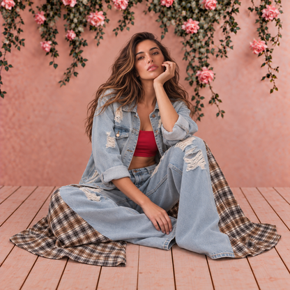 Campera Denim Unisex "Soy una persona con las dudas muy claras"
