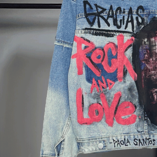 Campera intervenida “Gracias"