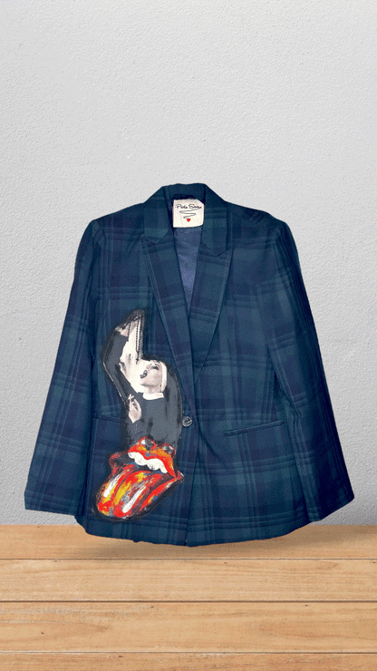 🖤 BLAZER ESCOCÉS “ROCK & MUSE”