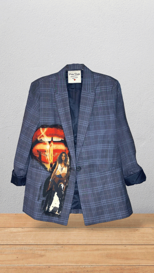 🖤 Blazer Escocés "No te adaptes"