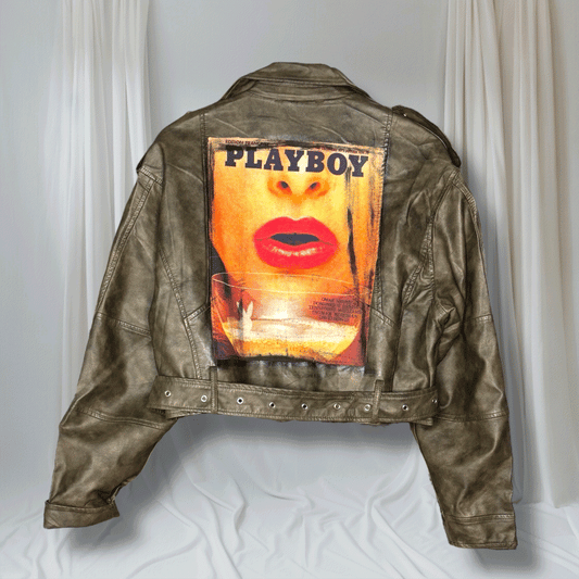 Campera “Playboy” en cuero ecológico