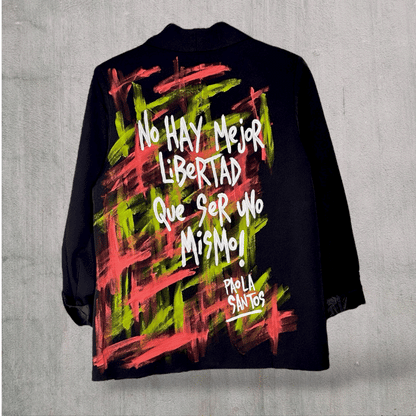 Blazer “Ser Uno Mismo” pintado a mano