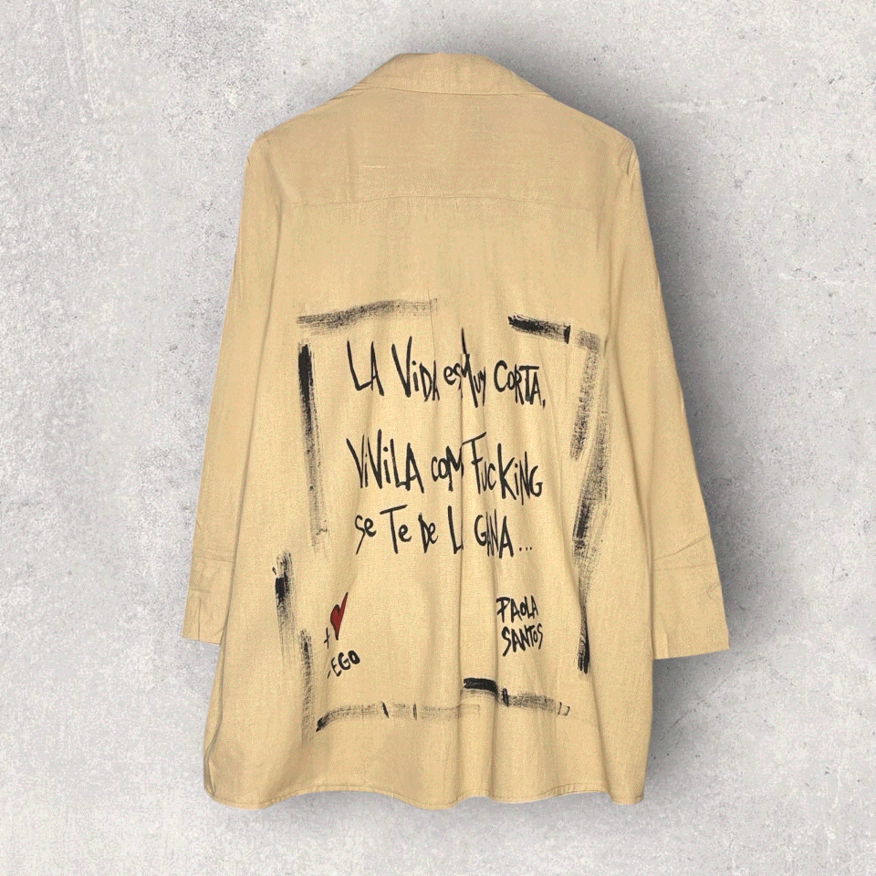 Camisa oversize lino & algodón