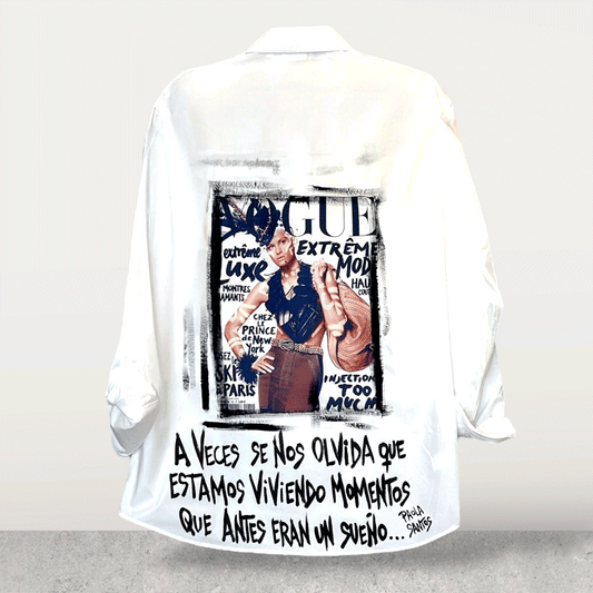 Camisa Oversize Popelina Blanca – Vogue Dream