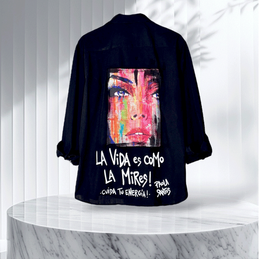 Camisa Popelina Oversize – La vida es como la mires