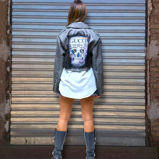 Campera de cuero vegano