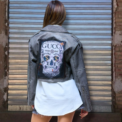 Campera de cuero vegano