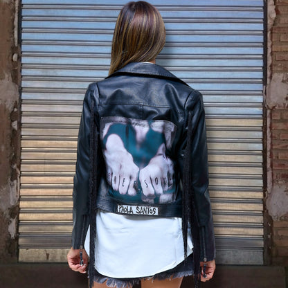 Campera de cuero vegano