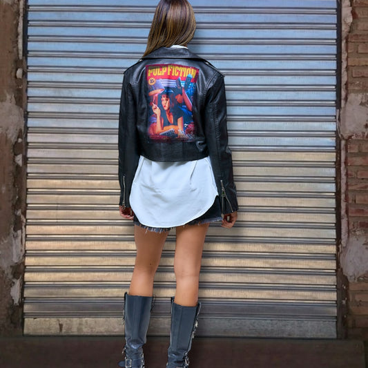 Campera de cuero vegano