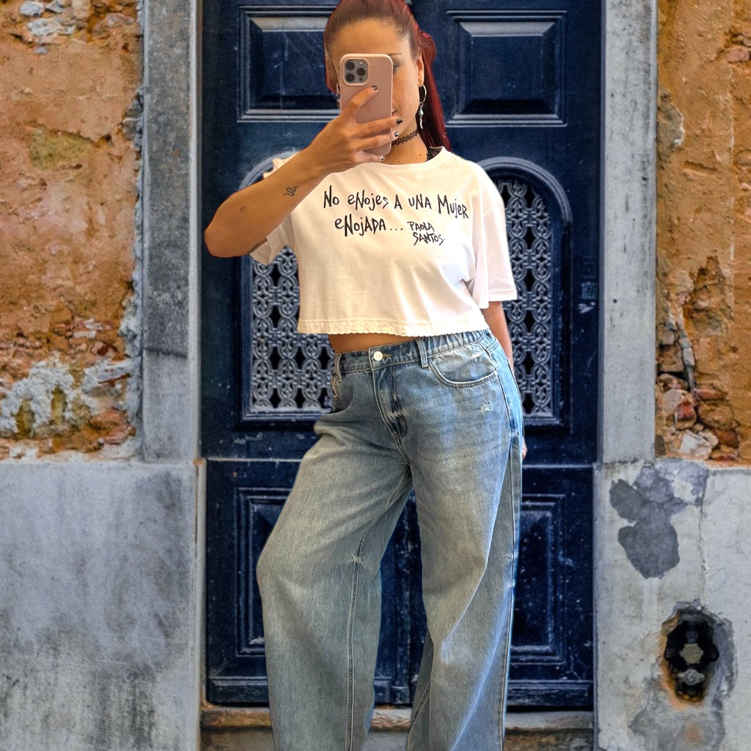 Remera corta