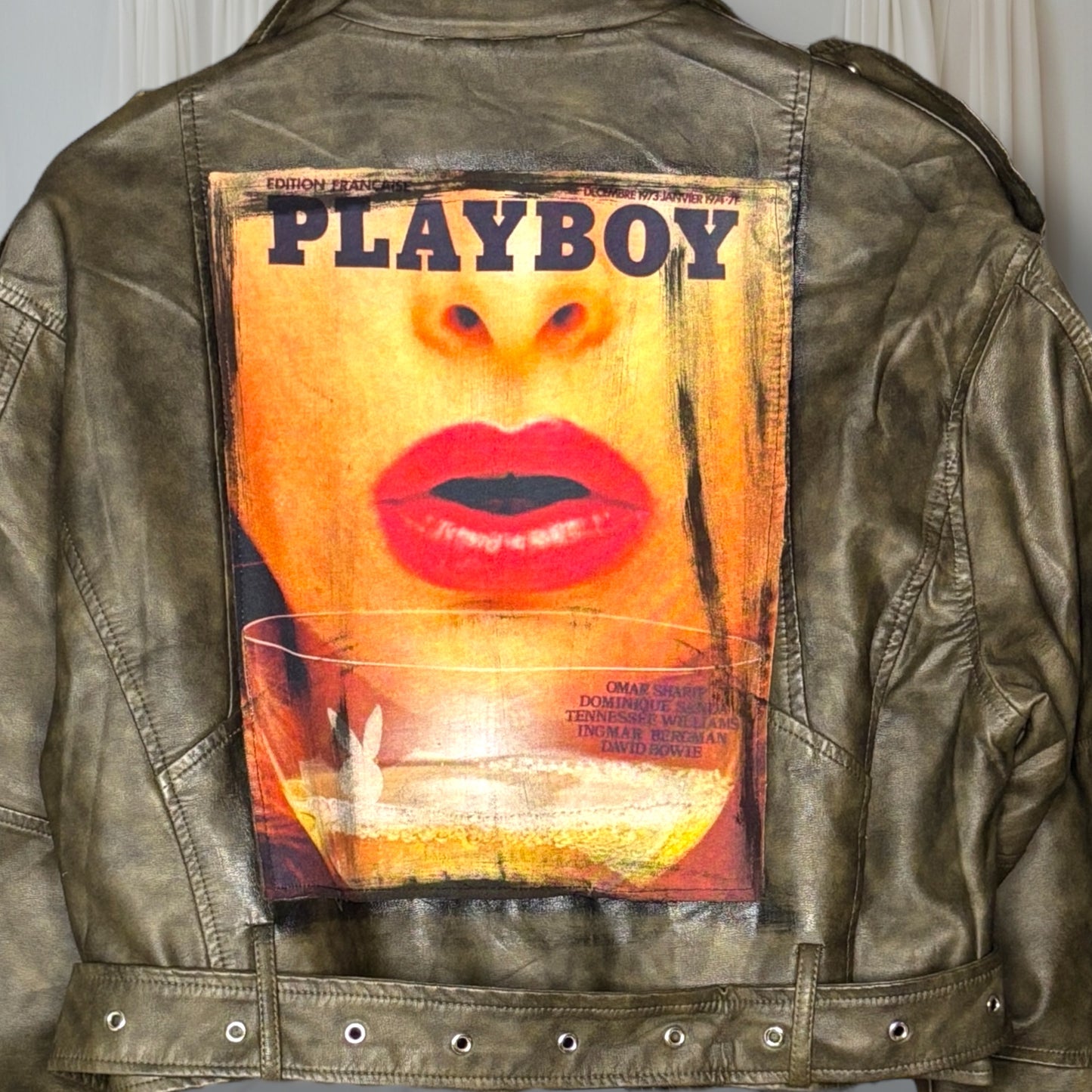 Campera “Playboy” en cuero ecológico