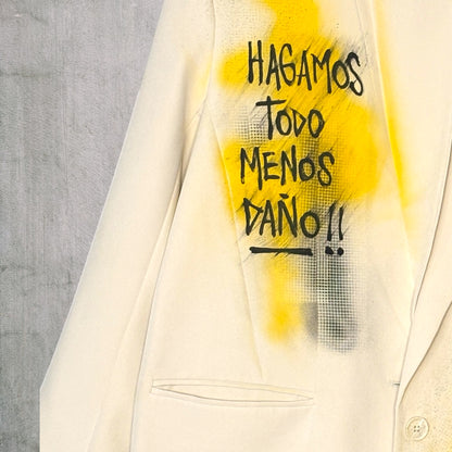 Blazer “Sanando Heridas” pintado a mano