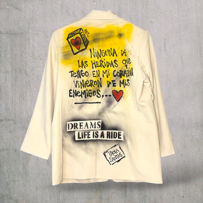 Blazer “Sanando Heridas” pintado a mano
