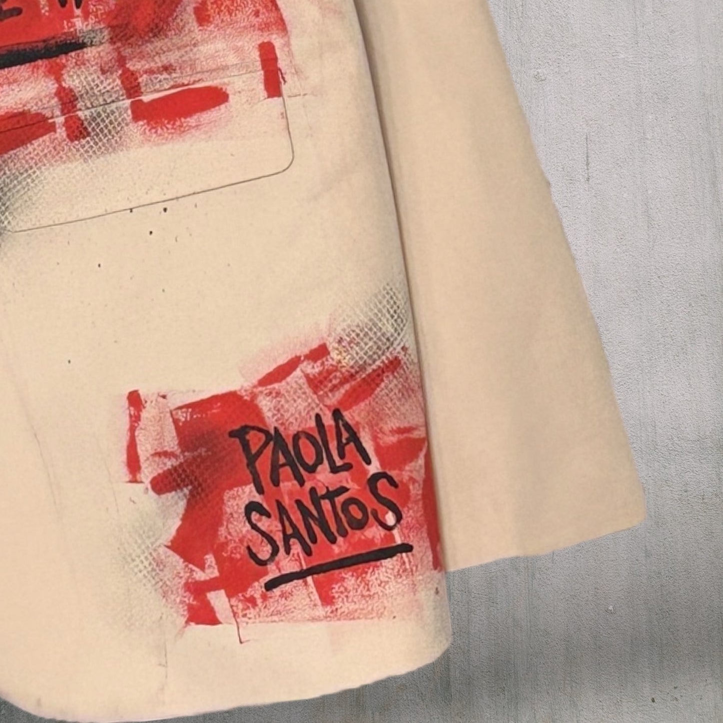 Blazer “Amor” pintado a mano